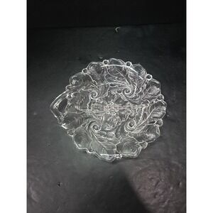 Indiana Glass Wild Rose Divided Bowl, Relish Plate, Serving‎ Tray, Kitchenware